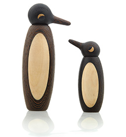 Pingvin træfigur i klassisk udførelse
